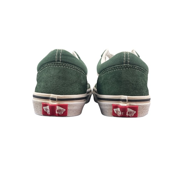 Vans Ward Shoes Low Green Suede Size Y2.5 - Picture 3 of 5